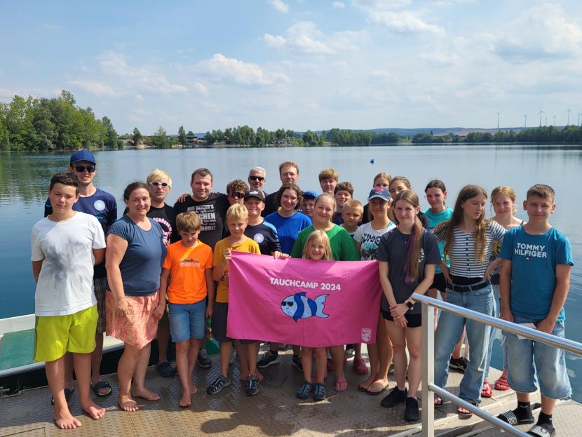 Gruppenfoto Tauchcamp