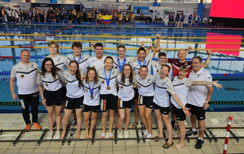 Nationalmannschaft Finswimming in Belgrad